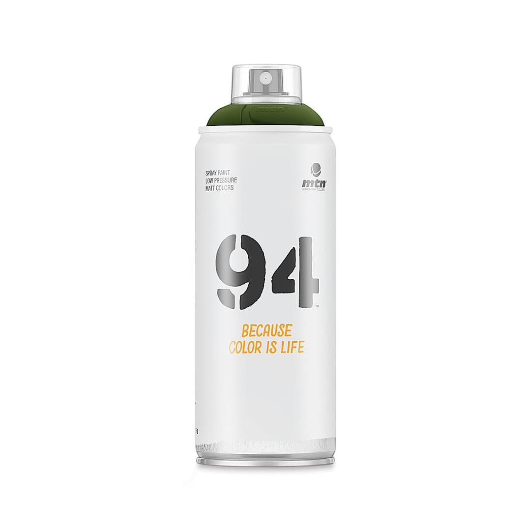 Open in modal - MTN 94 Spray Paint - Borneo Green, 400 ml (front of can)