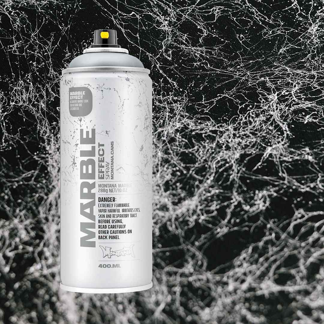 Open in modal - Montana Marble Effect Spray - Silver, 11 oz and swatch