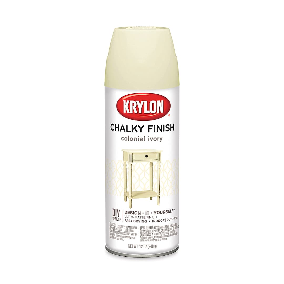 Open in modal - Krylon Chalky Finish Spray Paint - Colonial Ivory