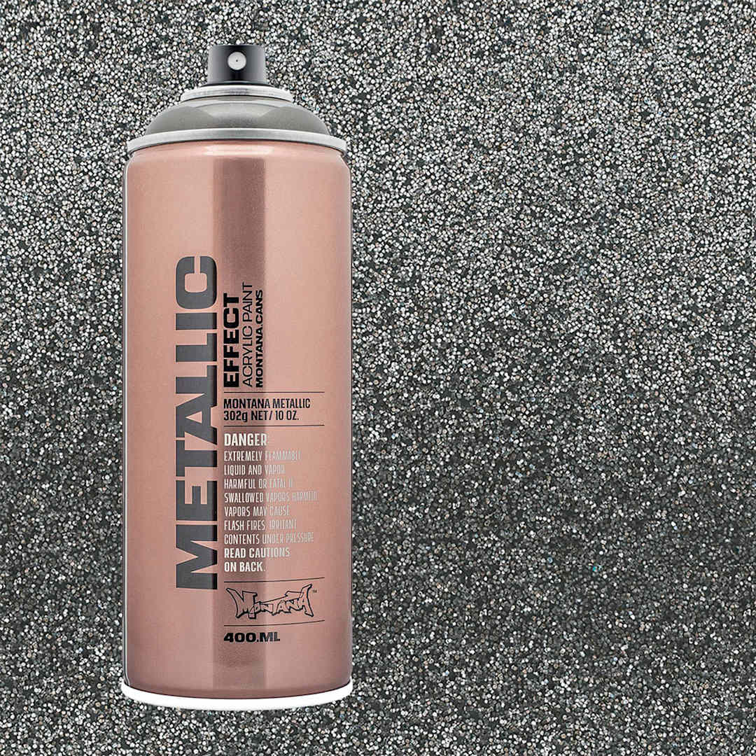 Open in modal - Montana Metallic Effect Spray Paint - Graphit and swatch