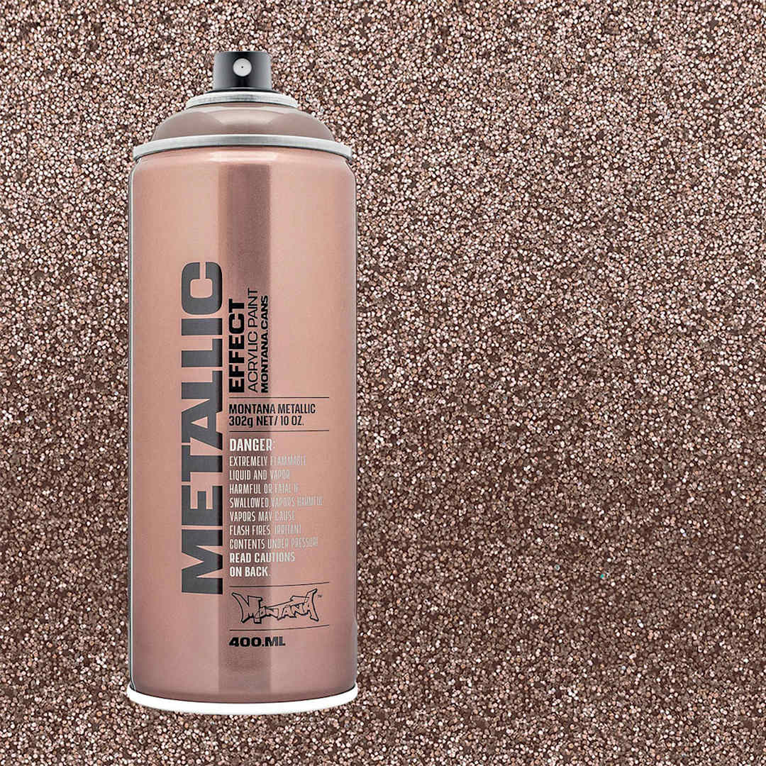 Open in modal - Montana Metallic Effect Spray Paint - Champagne and swatch
