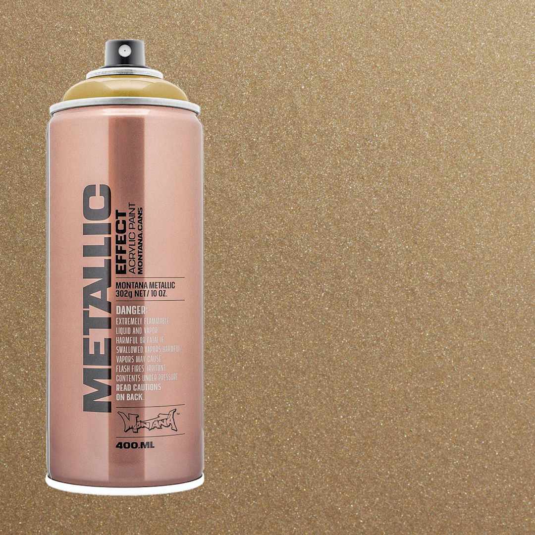 Open in modal - Montana Metallic Effect Spray Paint - Aztec Gold and swatch