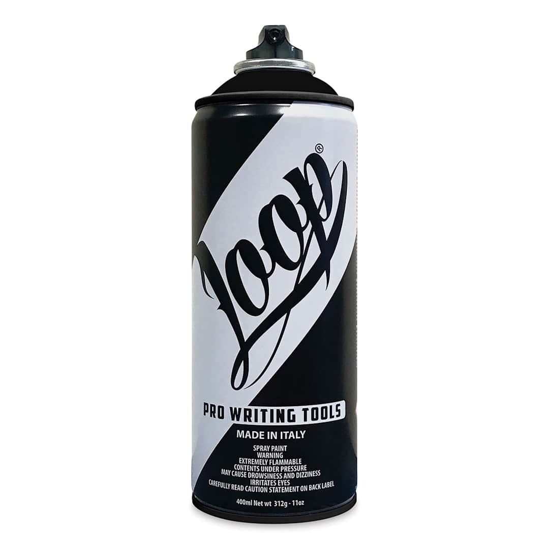 Open in modal - Loop Colors Spray Paint - Black Gloss, LP105, 400 ml