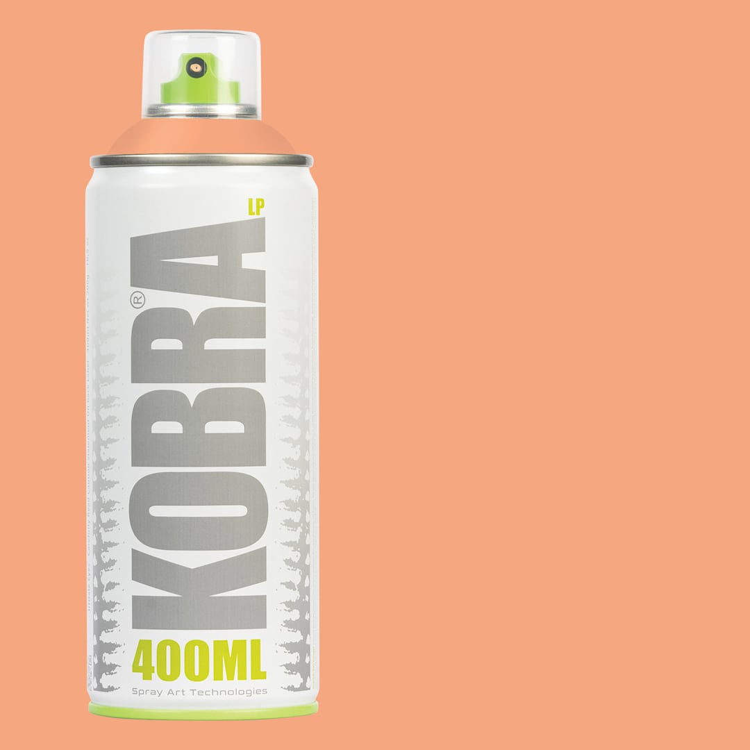 Open in modal - Kobra Low Pressure Spray Paint - Light Orange, 400 ml, Can with swatch