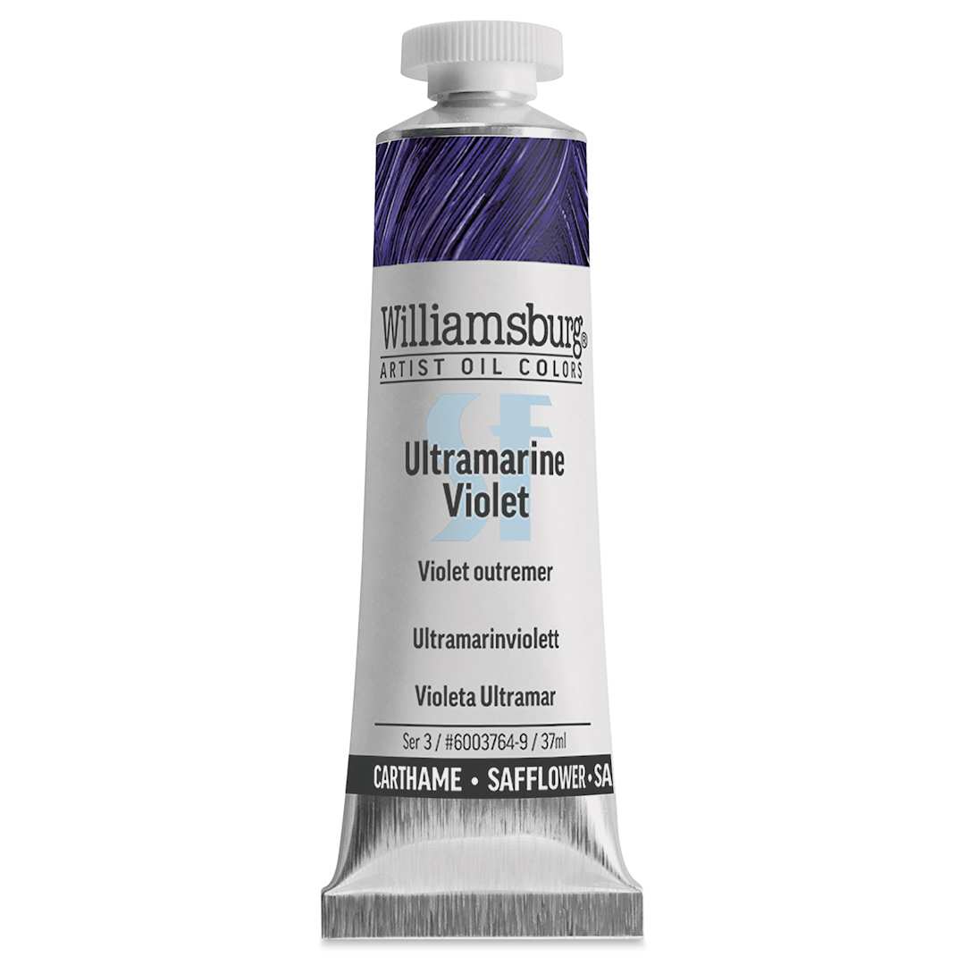 Open in modal - Williamsburg Handmade Safflower Oil Color - Ultramarine Violet, 37 ml tube