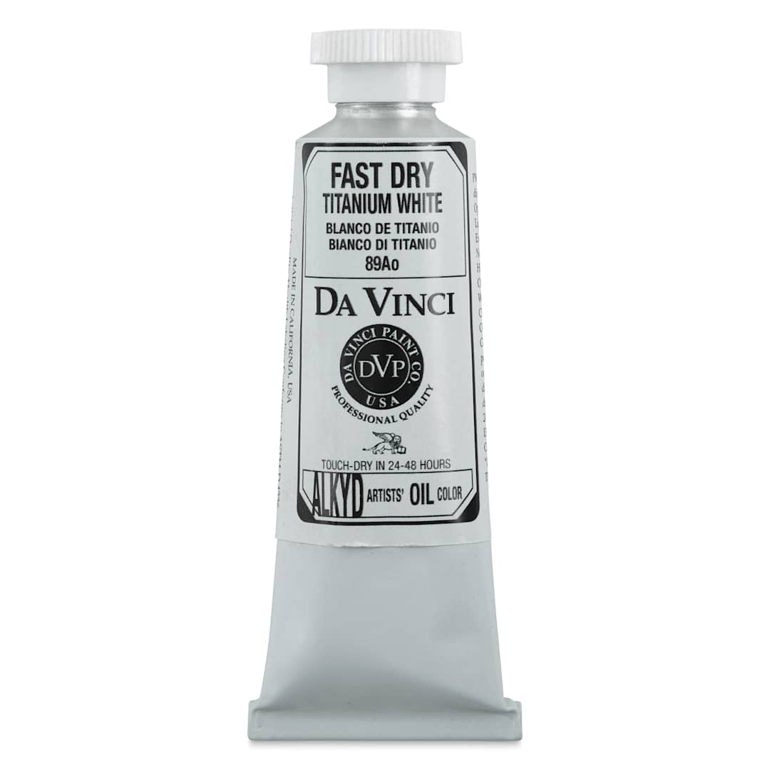 Open in modal - Da Vinci Professional Fast-Dry Alkyds - 37 ml Titanium White Tube Upright