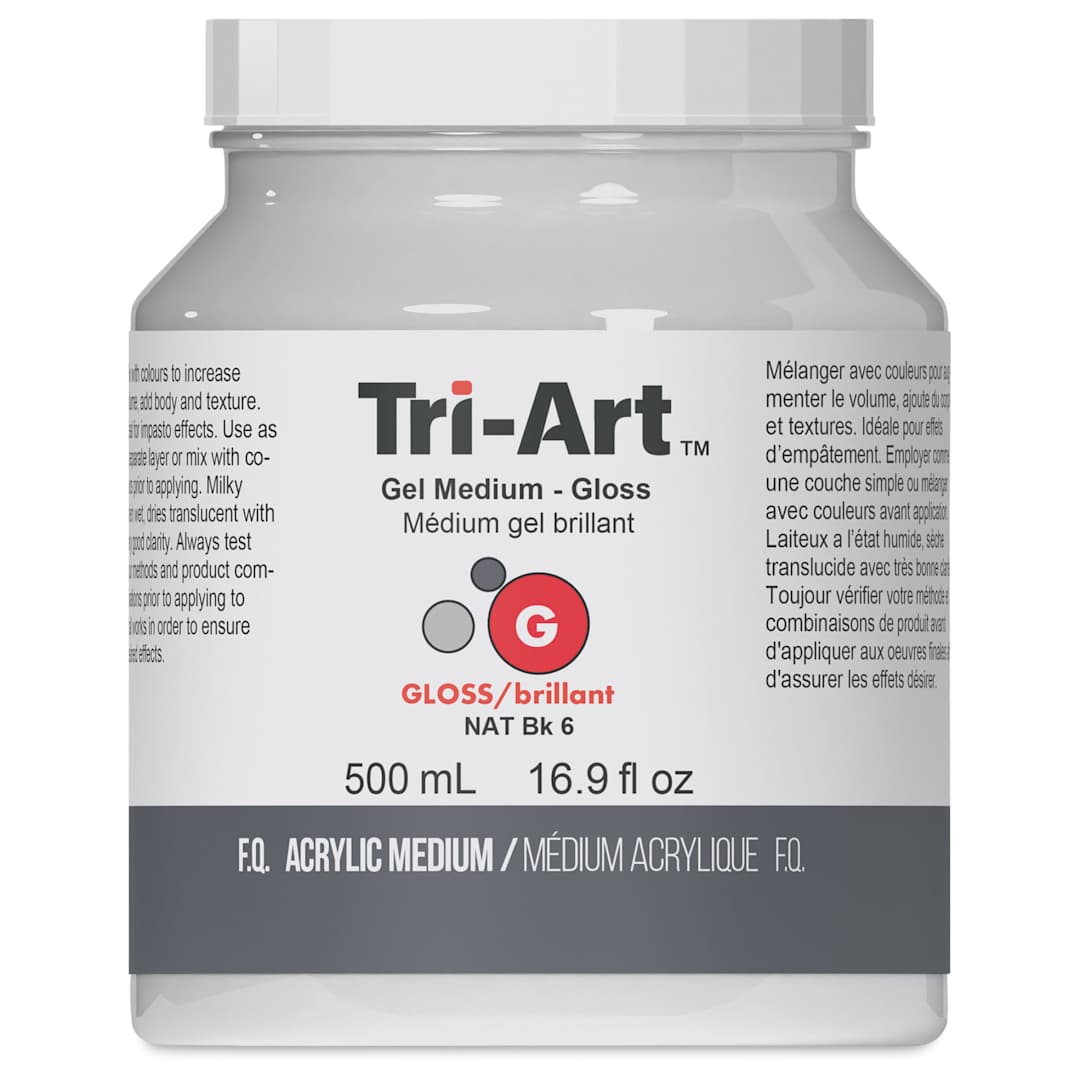 Open in modal - Tri-Art Acrylic Gel Medium - Gloss Gel, 500 ml jar