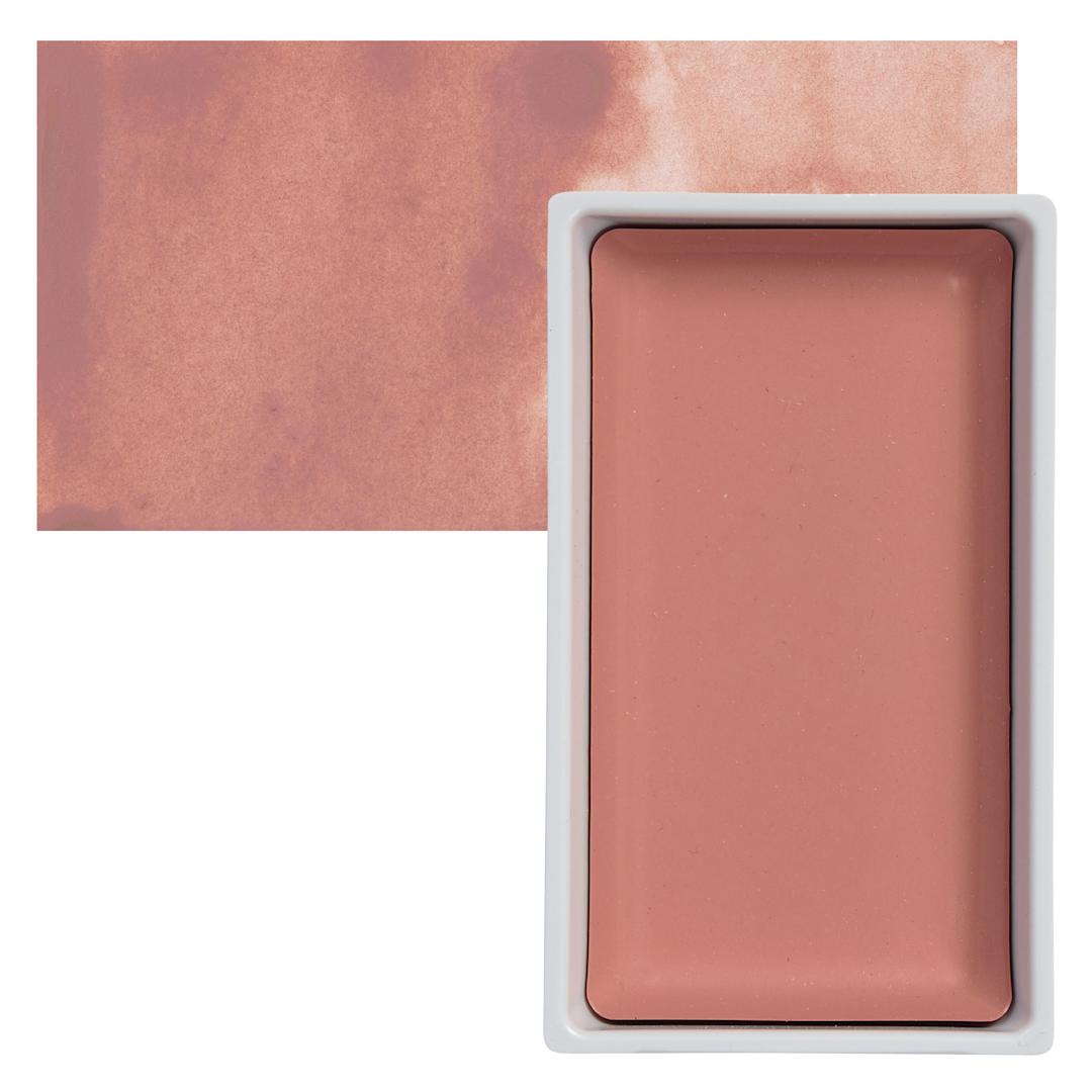Open in modal - Kuretake Gansai Tambi Watercolor Pan - Potter's Pink pan and swatch