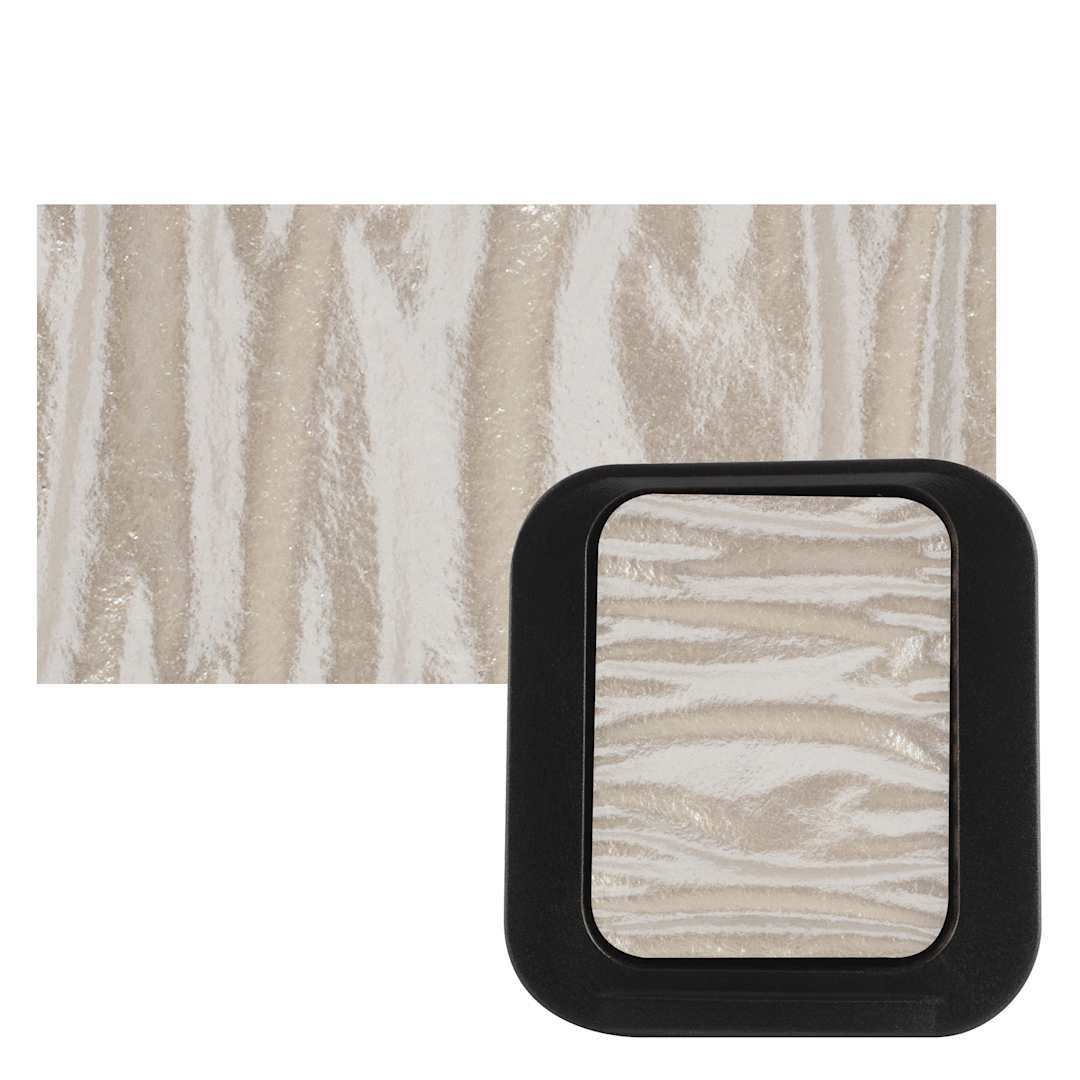 Open in modal - Finetec Artist Mica Watercolor - Silver pan and swatch