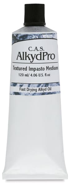 Open in modal - CAS AlkydPro Textured Impasto Medium - 120 ml tube of Textured Impasto Medium shown upright