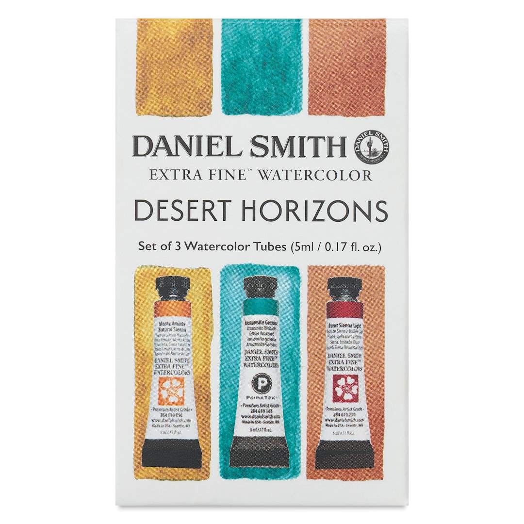 Open in modal - Daniel Smith Extra Fine Watercolor - Set of 3, Desert Horizons, 5 ml Tubes front of package