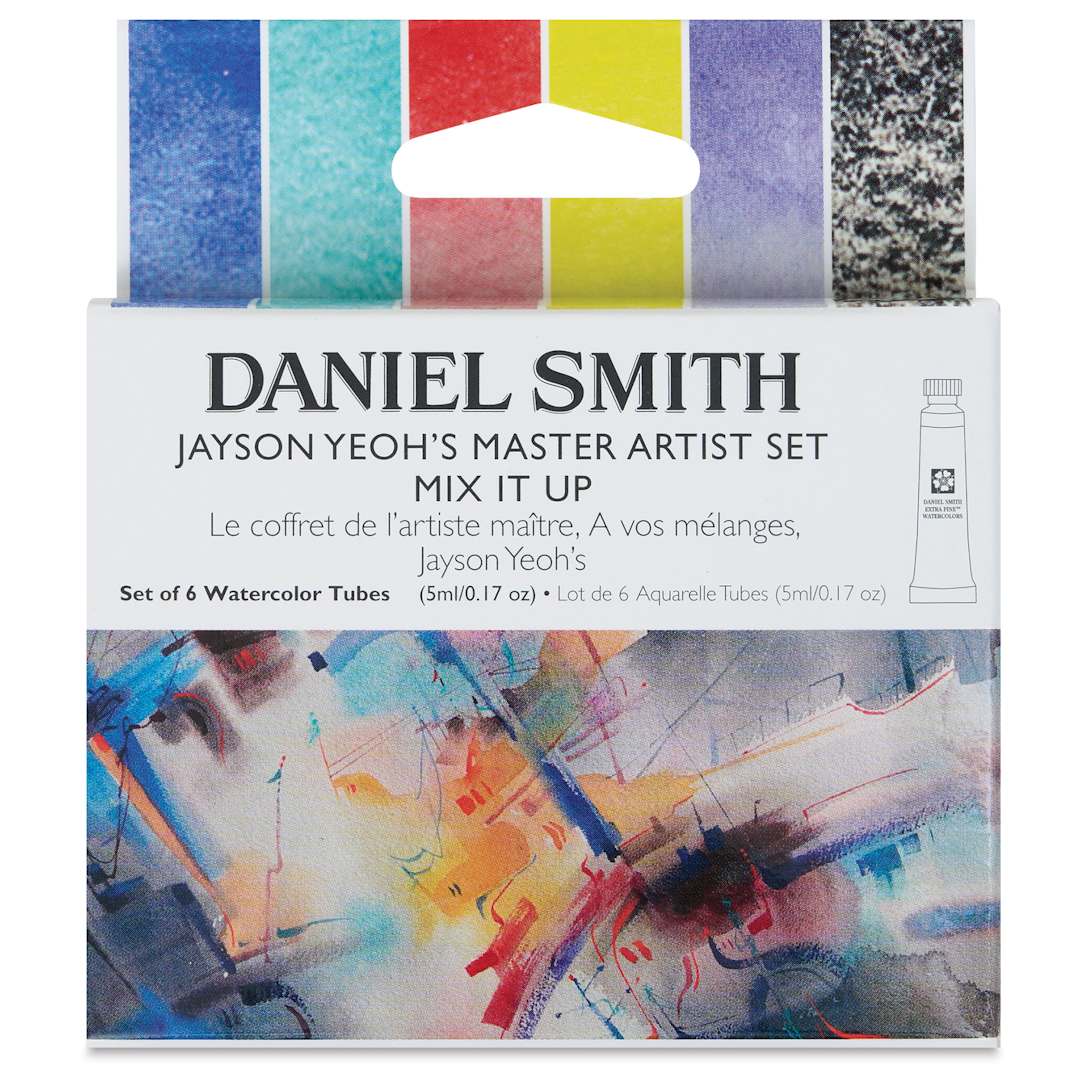 Open in modal - Daniel Smith Extra Fine Watercolor - Jayson Yeoh Master Artist Mix It Up Set of 6, 5 ml Tubes front of package