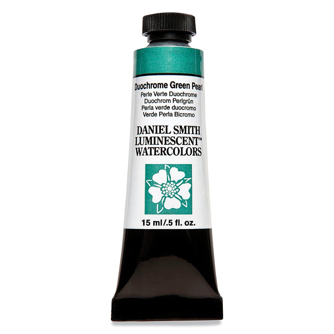 Open in modal - Daniel Smith Luminescent Watercolor - Duochrome Green Pearl, 15 ml, Tube
