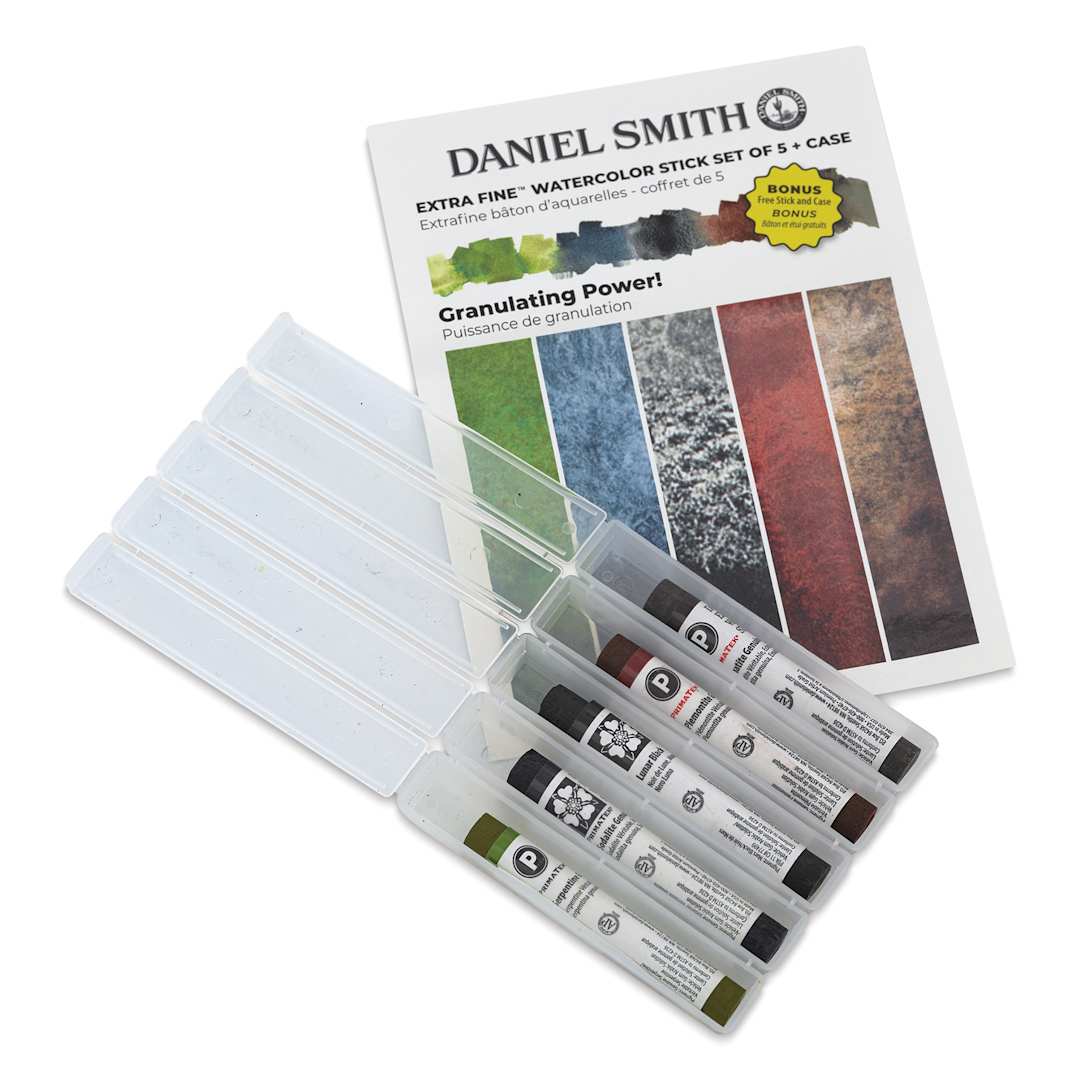 Open in modal - Daniel Smith Watercolor Sticks - Granulating Power, Set of 5