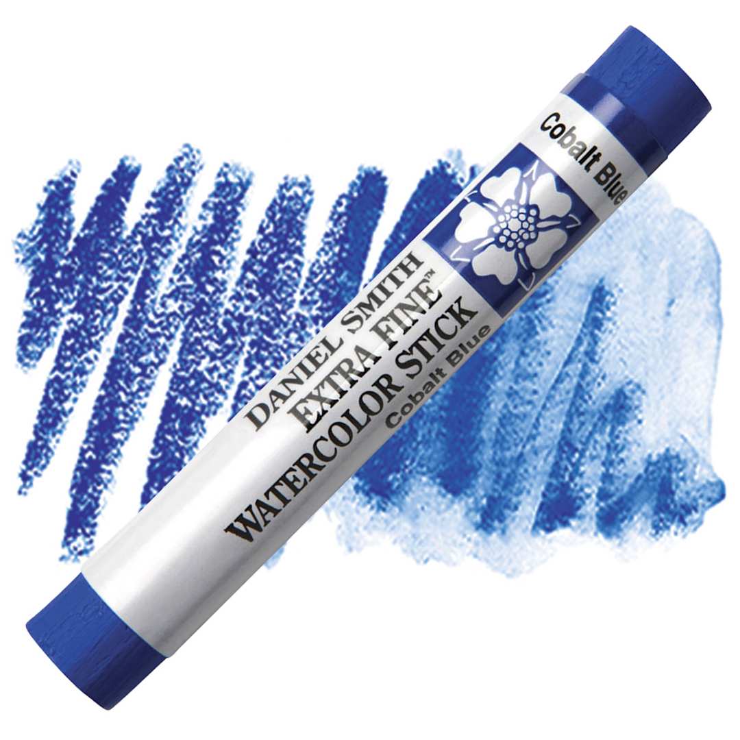 Open in modal - Daniel Smith Watercolor Stick - Cobalt Blue stick and swatch