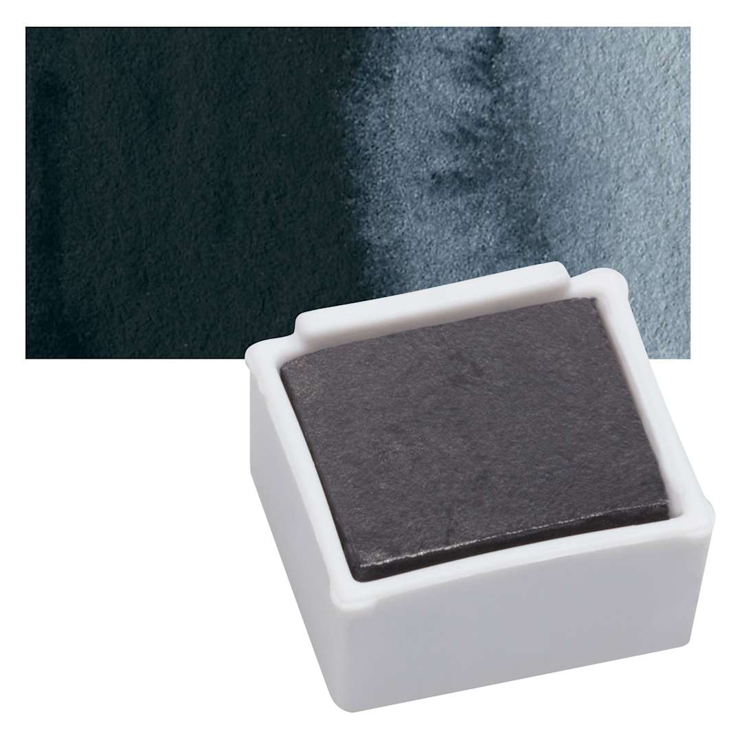 Open in modal - Derwent Graphitint Paint Pan - Steel Blue pan and swatch