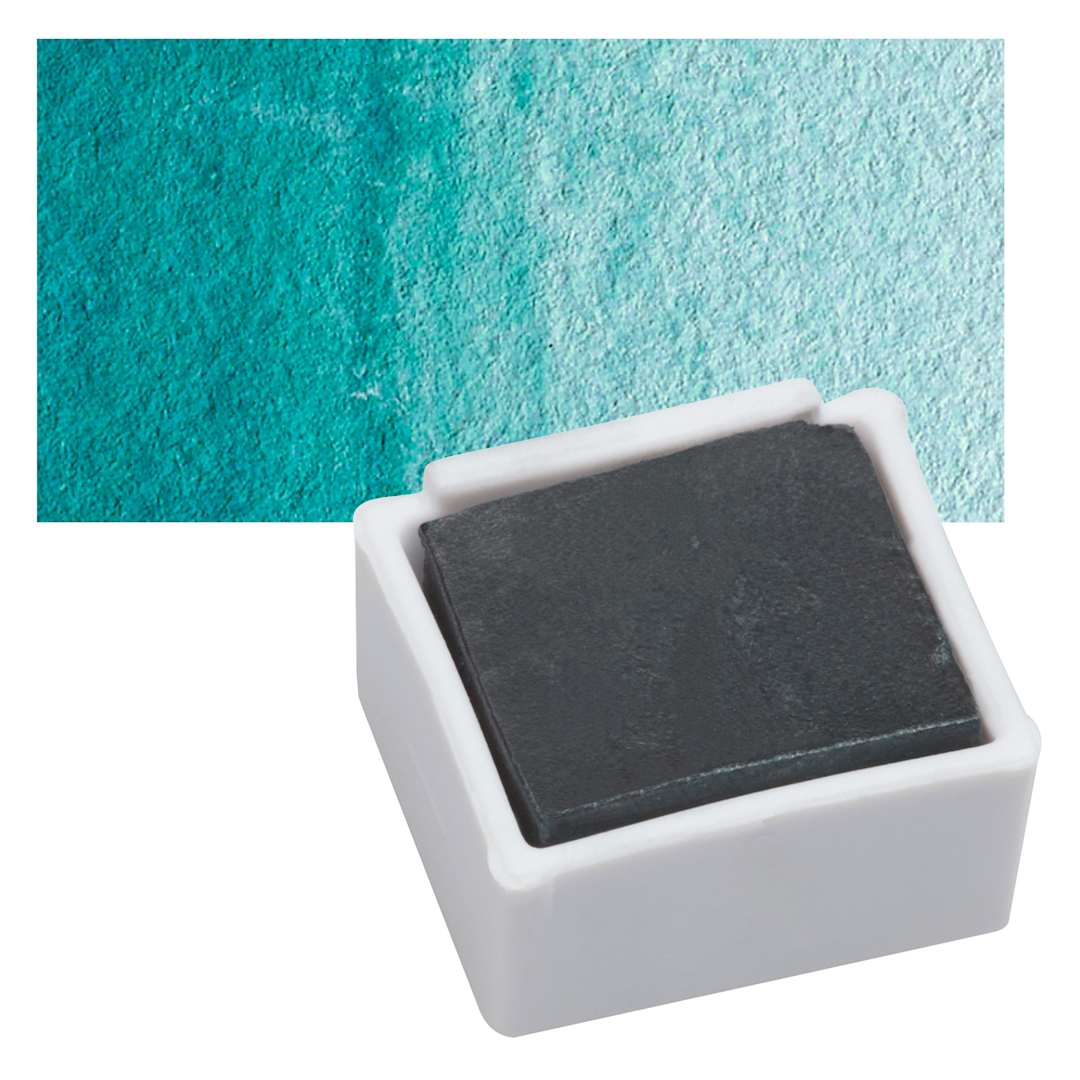 Open in modal - Derwent Graphitint Paint Pan - Slate Green pan and swatch