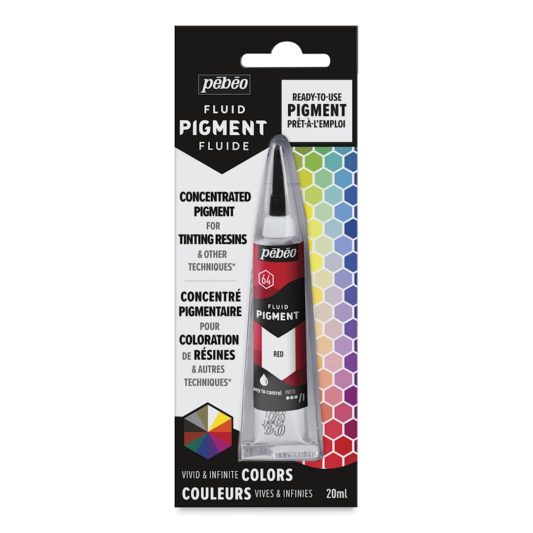 Open in modal - Pebeo Fluid Pigments - Red, 20 ml, Tube