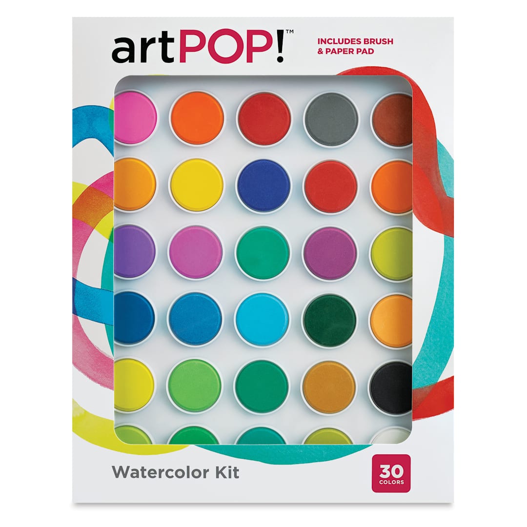 Open in modal - artPOP! Watercolor Kit (Front of packaging)
