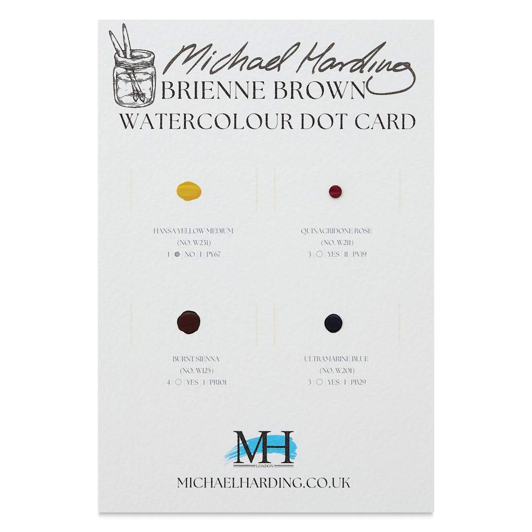 Open in modal - Michael Harding Artists Watercolor - Dot Card, 4 Colors, Brienne Brown Intro