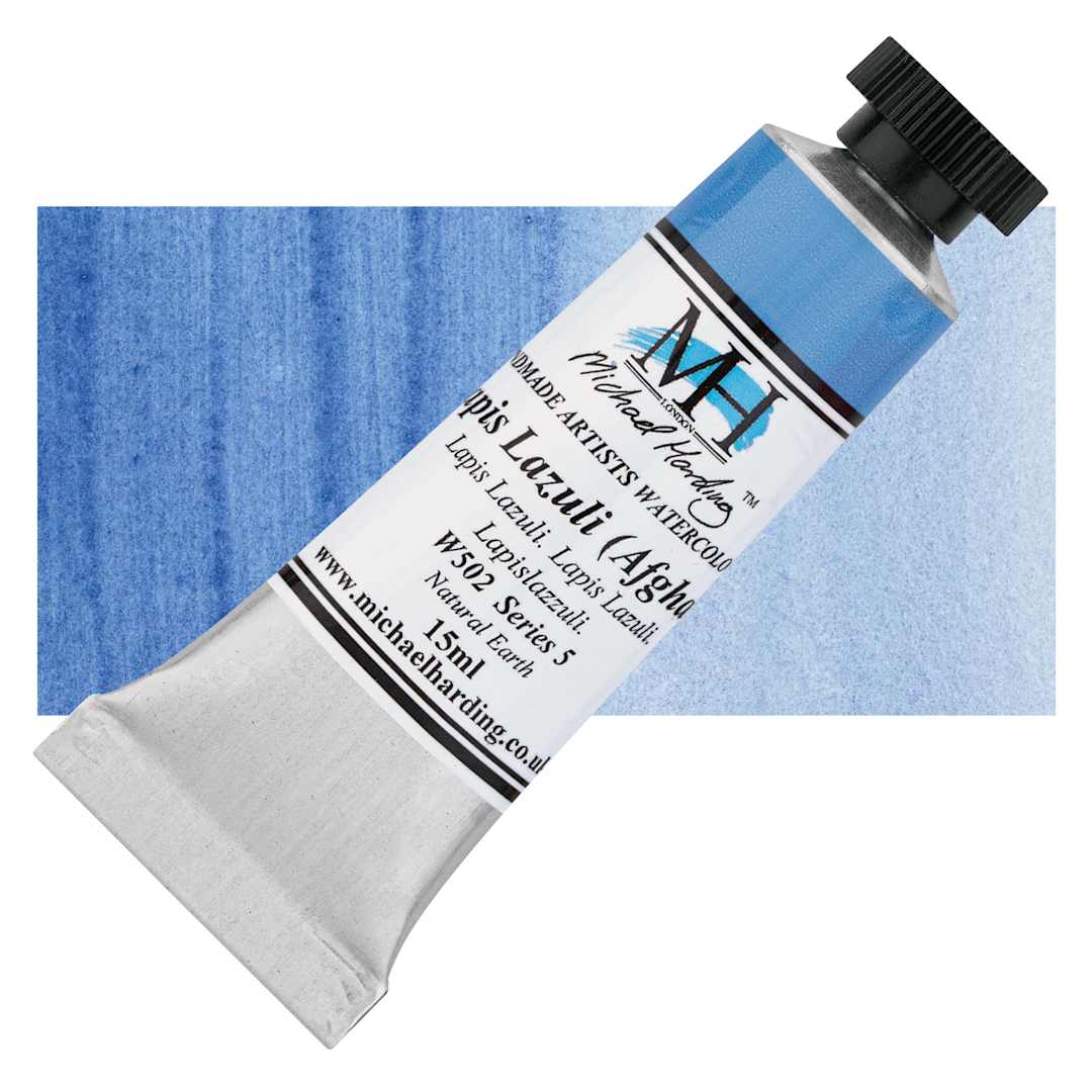 Open in modal - Michael Harding Artists Watercolor - Lapis Lazuli (Afghan), 15 ml tube and swatch