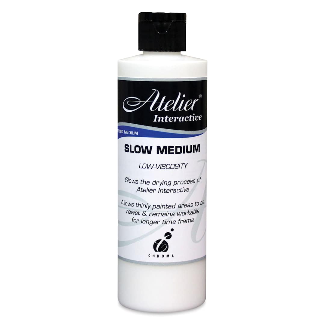 Open in modal - Chroma Atelier Interactive Slow Blending Medium - 8 oz, Low-Viscosity