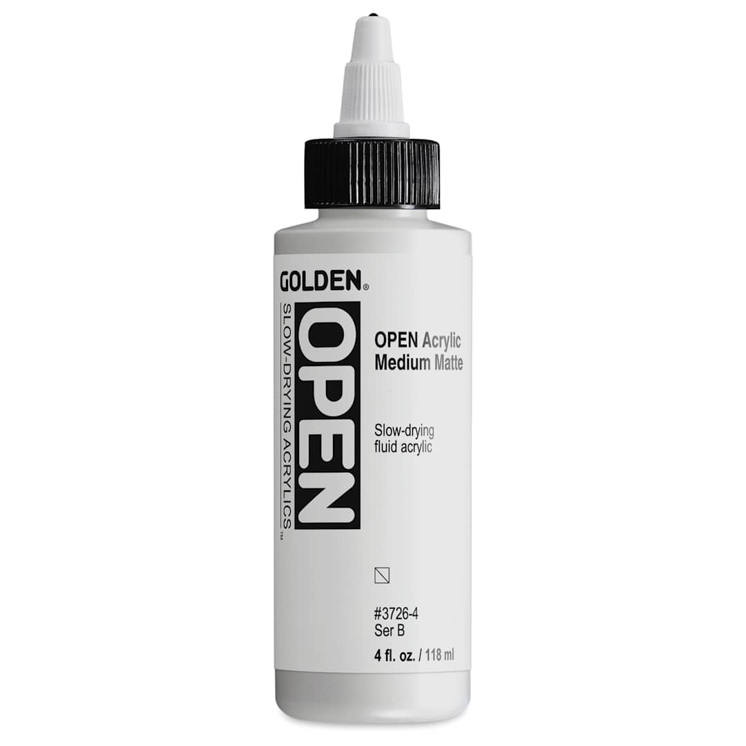Open in modal - Golden Open Acrylic Medium - Matte, 4 oz jar