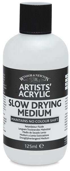 Open in modal - Winsor & Newton Artists' Acrylic Slow Drying Medium - Front of 125 ml Bottle
