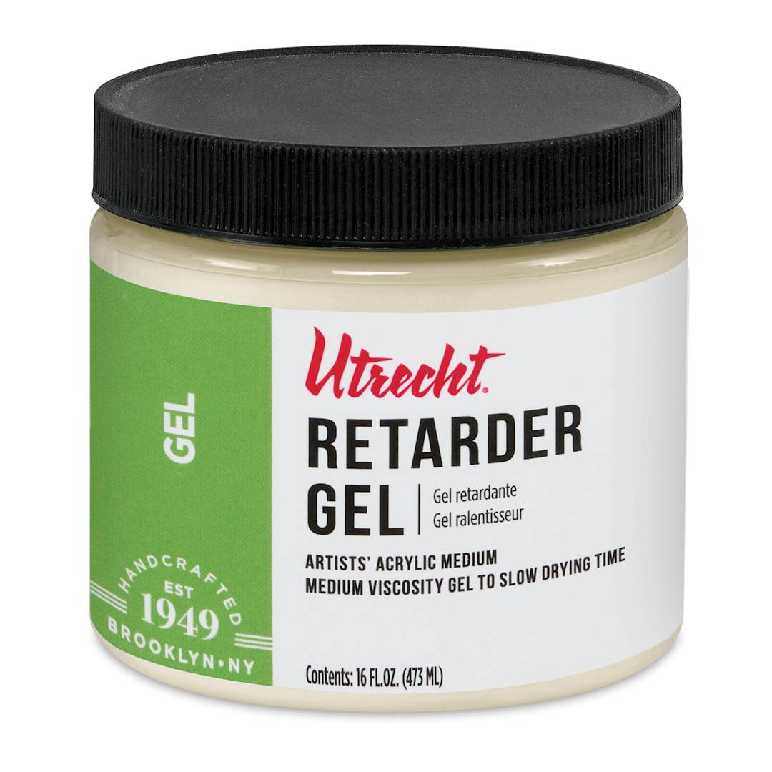 Open in modal - New look! Same formula - Utrecht Artists' Acrylic Retarder Gel Medium - 16 oz