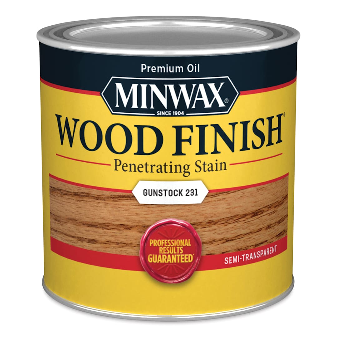 Open in modal - Minwax Wood Finish Oil-Based Penetrating Stain - Gunstock, 8 oz