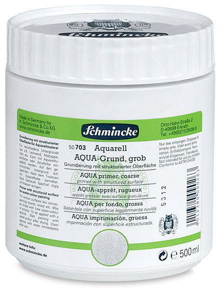 Open in modal - Schmincke Aqua Primers - 500 ml Jar of Coarse Primer