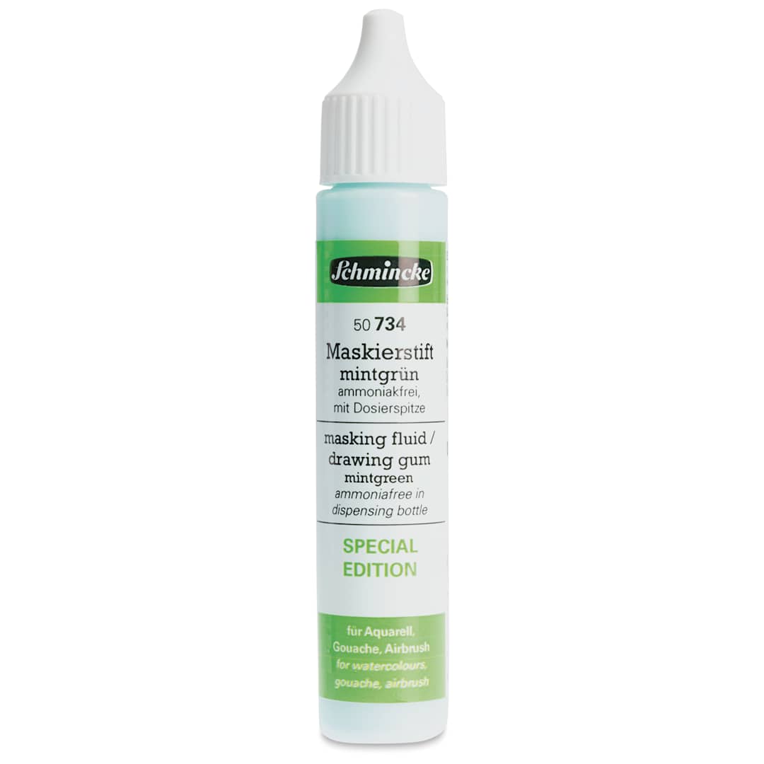 Open in modal - Schmincke Aqua Masking Fluid - Mint Green, 25 ml - front