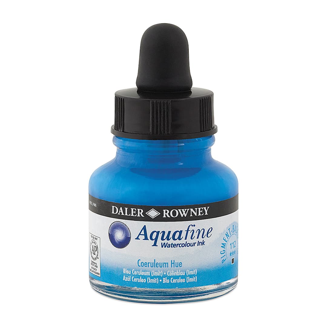 Open in modal - Daler-Rowney Aquafine Watercolour Ink - Coeruleum Hue