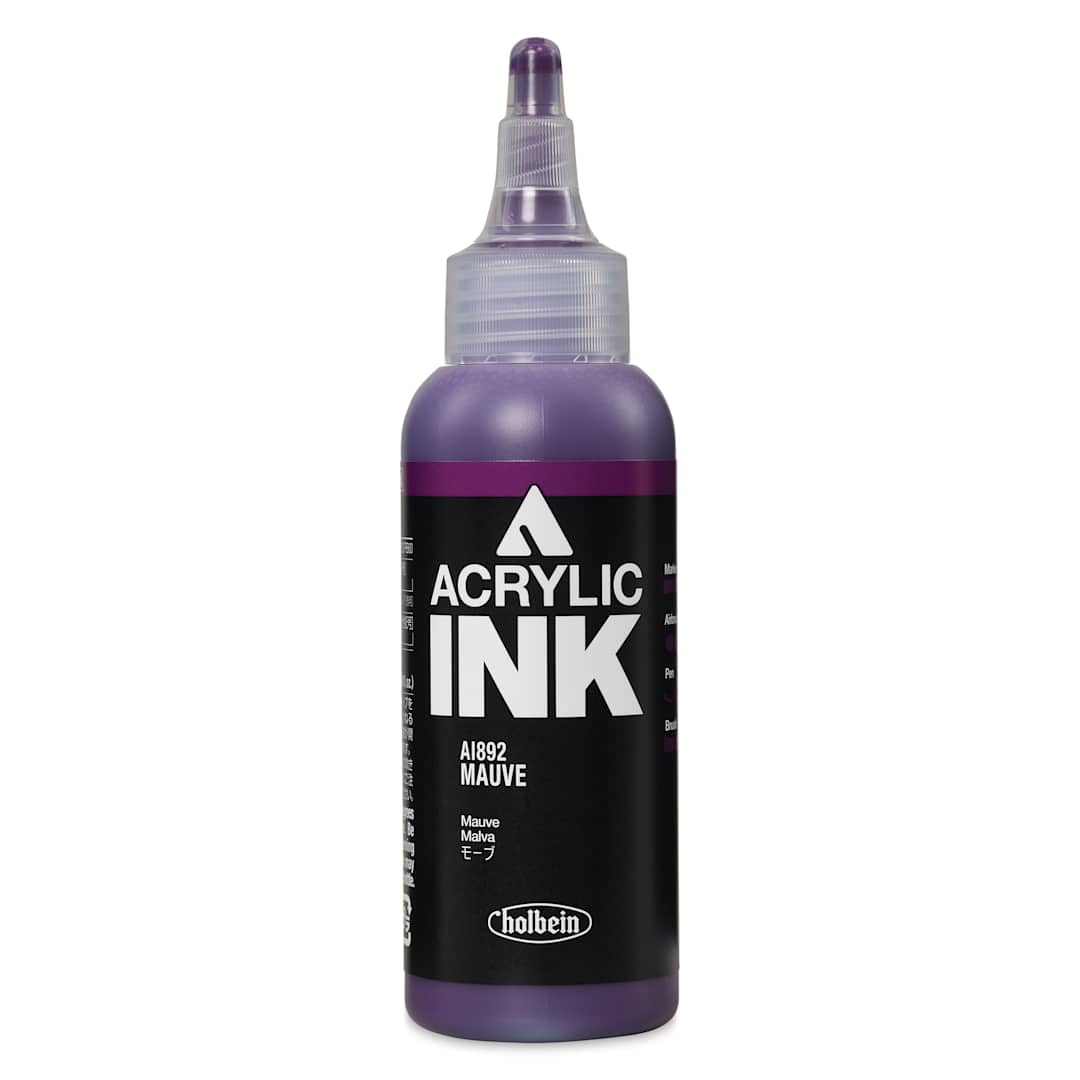Open in modal - Holbein Acrylic Ink - Mauve, 100 ml
