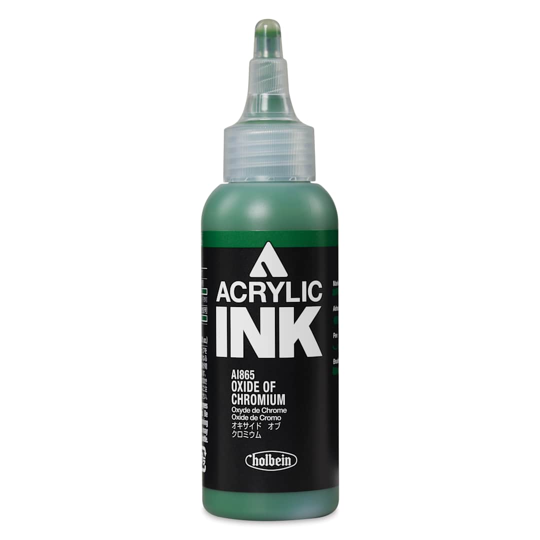 Open in modal - Holbein Acrylic Ink - Oxide of Chromium, 100 ml