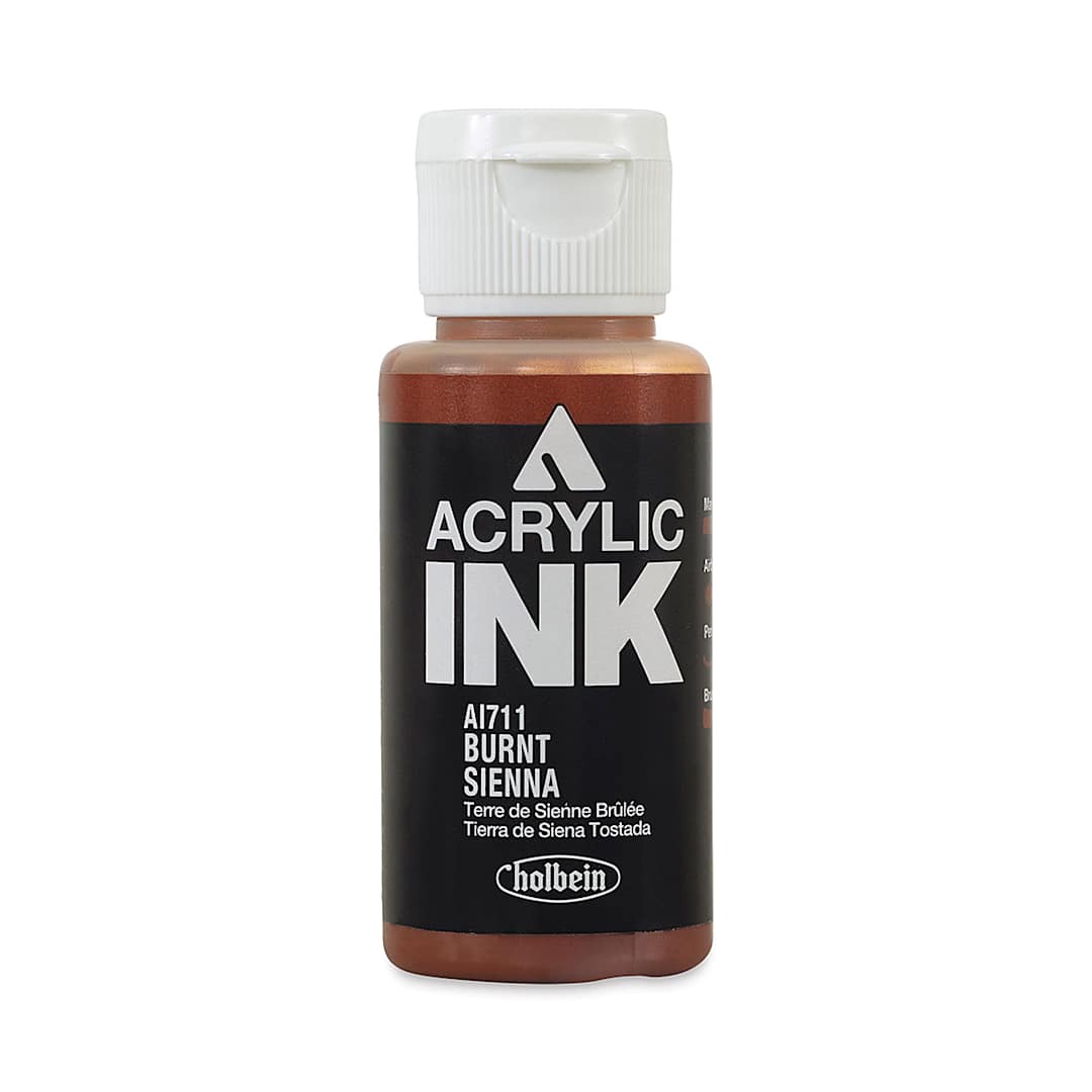 Open in modal - Holbein Acrylic Ink - Burnt Sienna, 30 ml