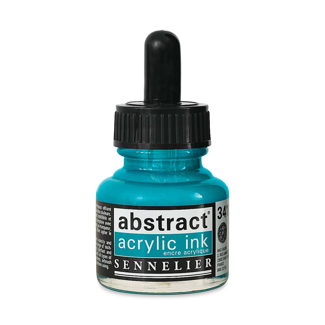 Open in modal - Sennelier Abstract Acrylic Ink - Turquoise, 1 oz