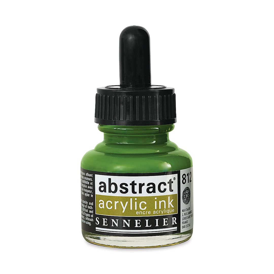 Open in modal - Sennelier Abstract Acrylic Ink - Light Olive Green, 1 oz