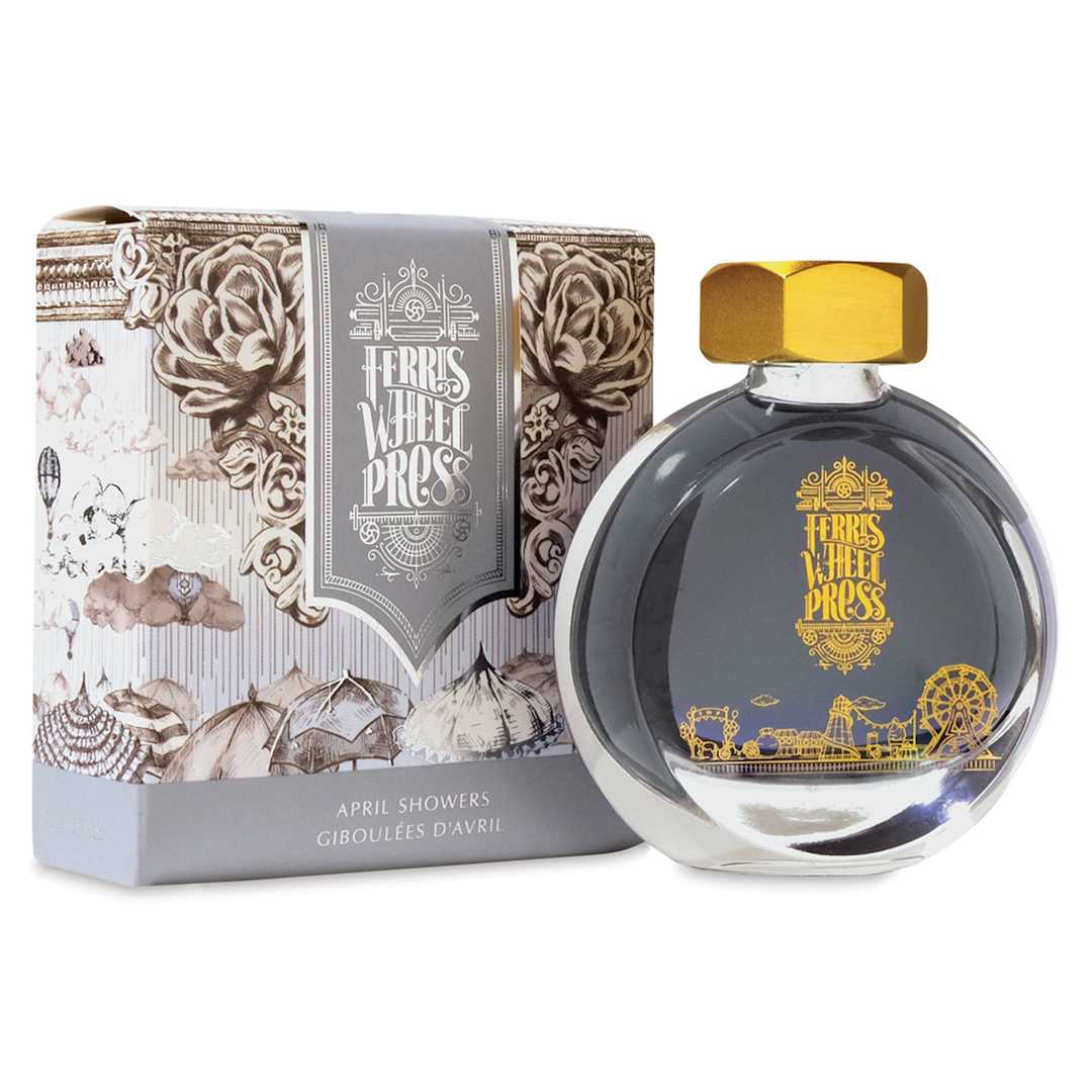 Open in modal - Ferris Wheel Press Fountain Pen Ink - April Showers, 38 ml (bottle of ink and box)