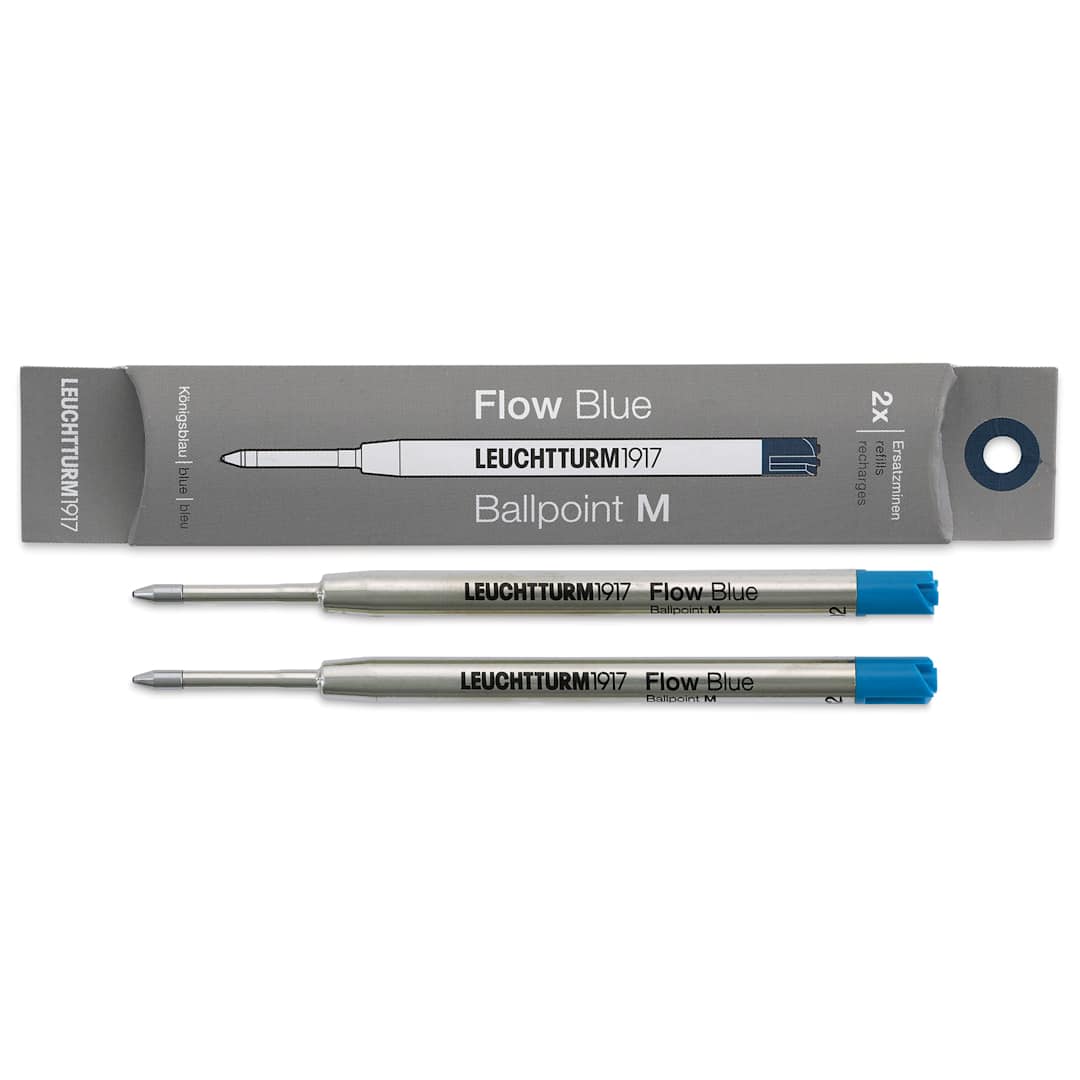 Open in modal - Leuchtturm1917 Drehgriffel Ballpoint Refills - Royal Blue, Pkg of 2
