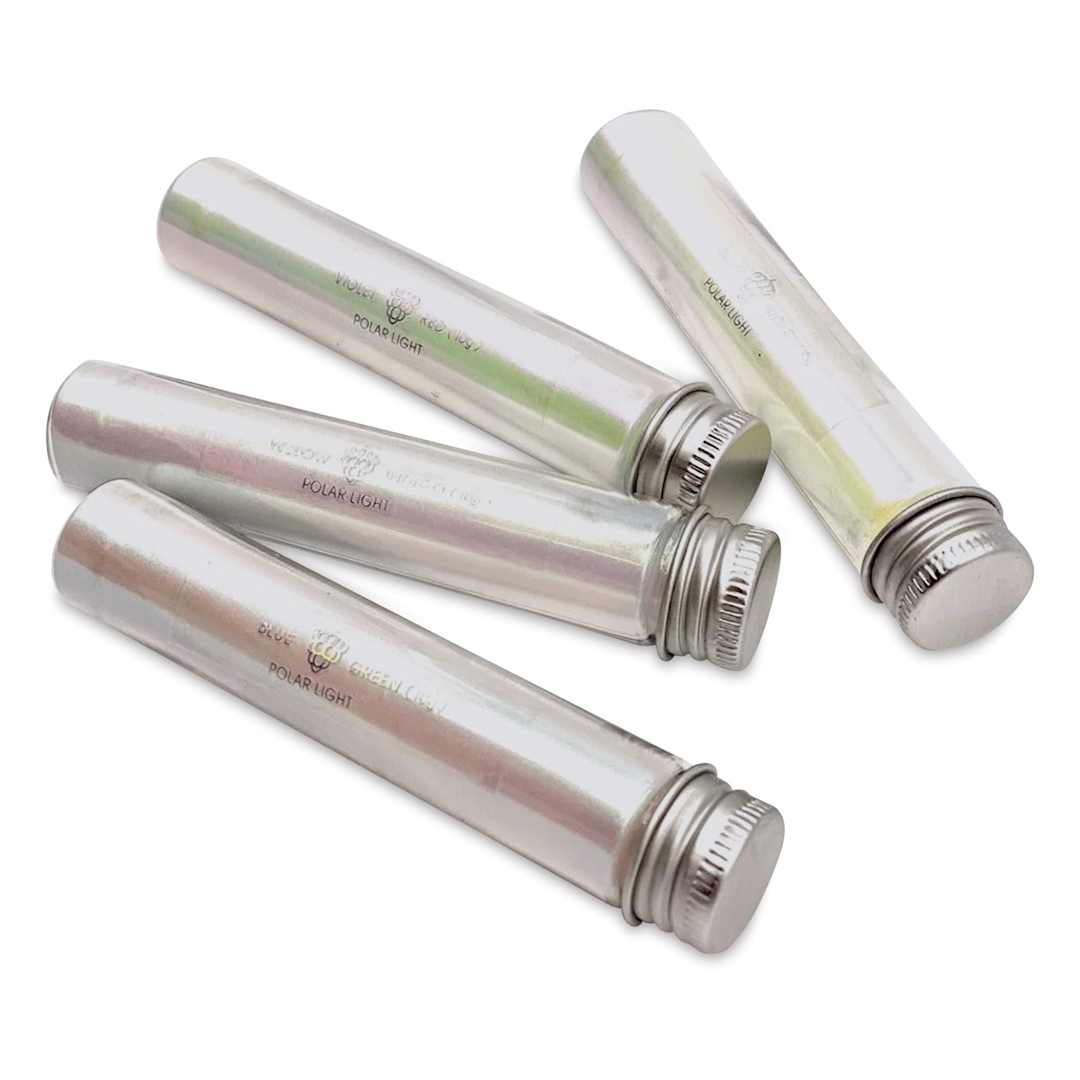 Open in modal - Colorberry Polar Lights Pigment Powders - Assorted Colors, Set of 4, Tubes (Out of packaging)