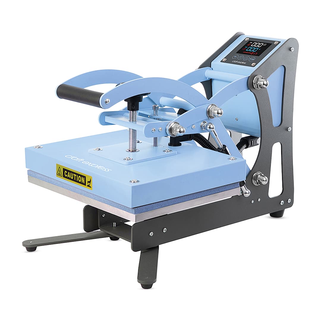 Open in modal - Craft Express The Workspace Wow! Heat Press (angled view)