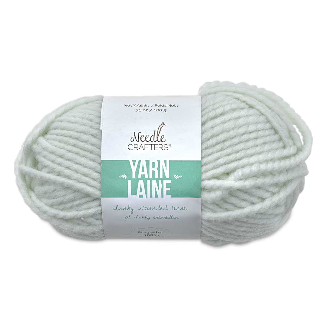 Open in modal - Needle Crafters Chunky Standard Twist Yarn - White, front of the packaging