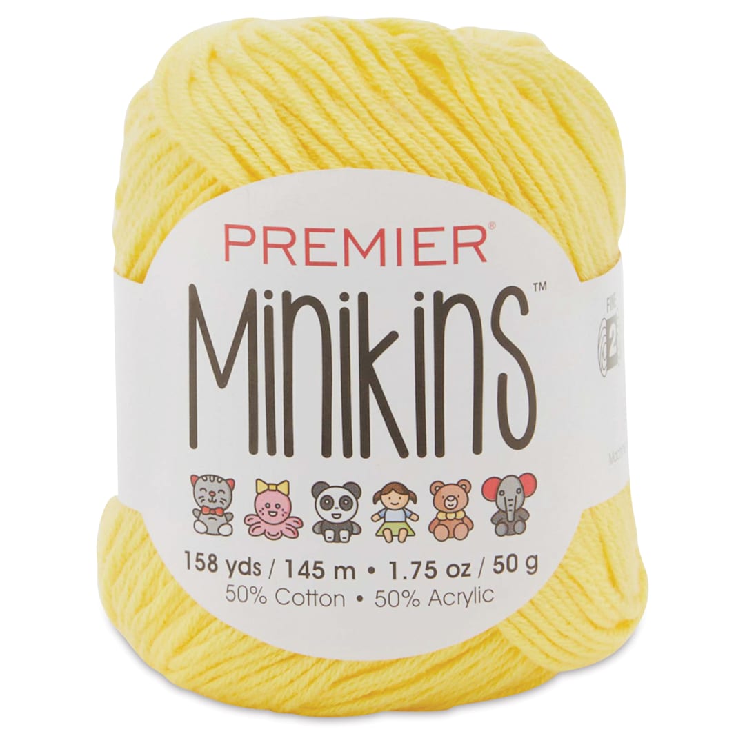 Open in modal - Premier Yarn Minikins Yarn - Banana, 158 yds