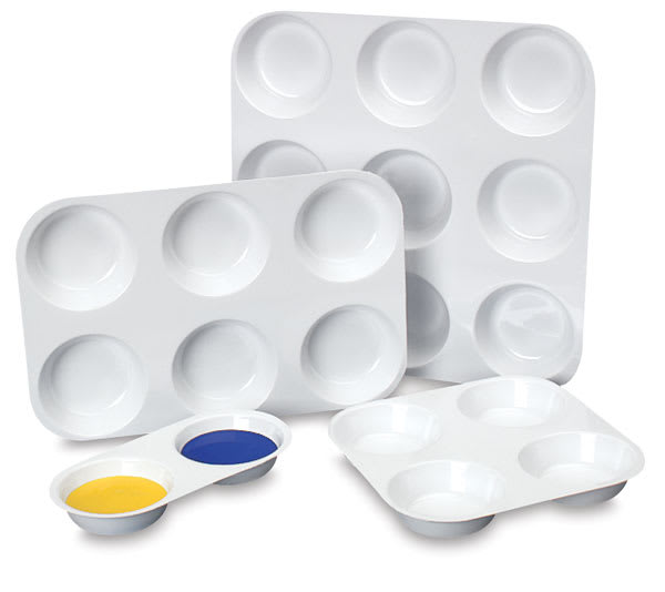 Open in modal - Richeson Plastic "Muffin" Style Paint Pans (for use with paints and crafts - not food safe)