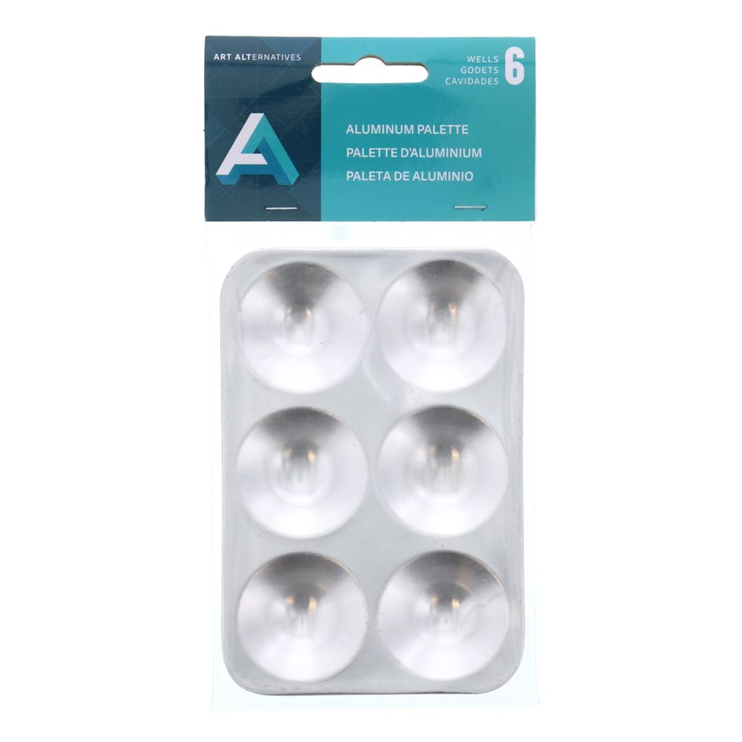 Open in modal - Art Alternatives Aluminum Palettes - Rectangular,  5-1/4" x 3-1/2"