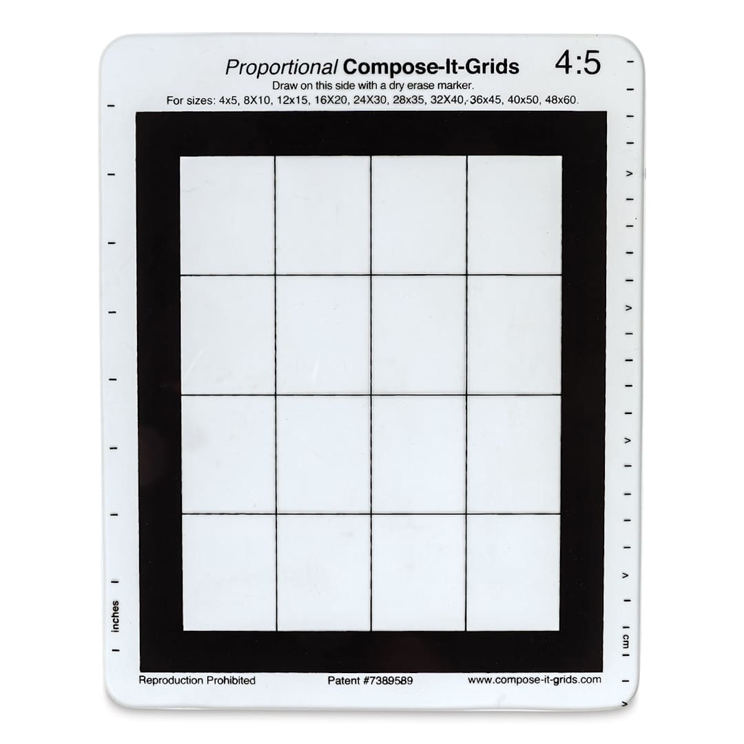 Open in modal - Compose It Grid - 8" x 10", Single Grid, 4:5