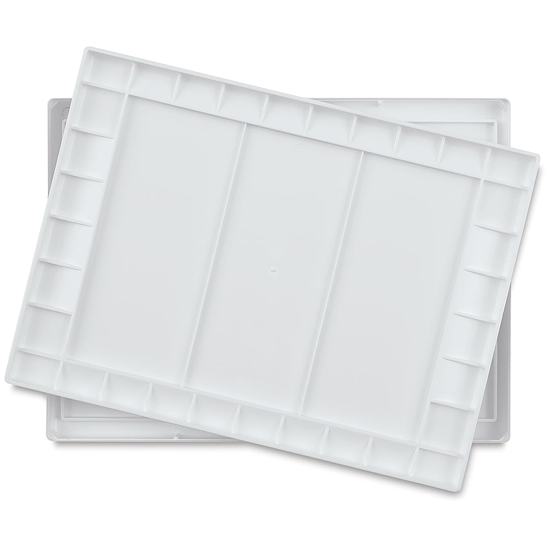 Open in modal - Masterson Aqua-Pro Watercolor Palette, opened showing 32 trays