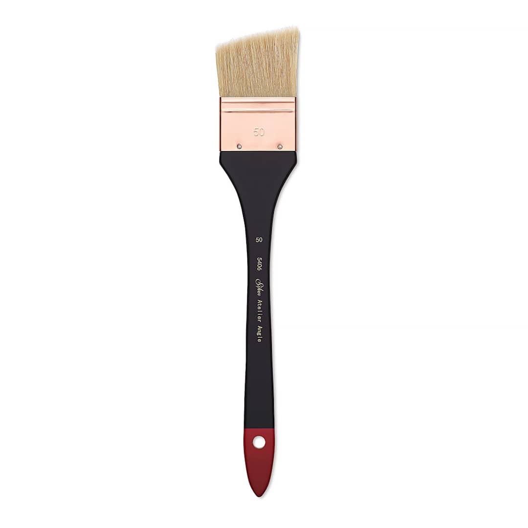 Open in modal - Silver Brush Atelier Hog Bristle Angle Mottler Brush - Size 50