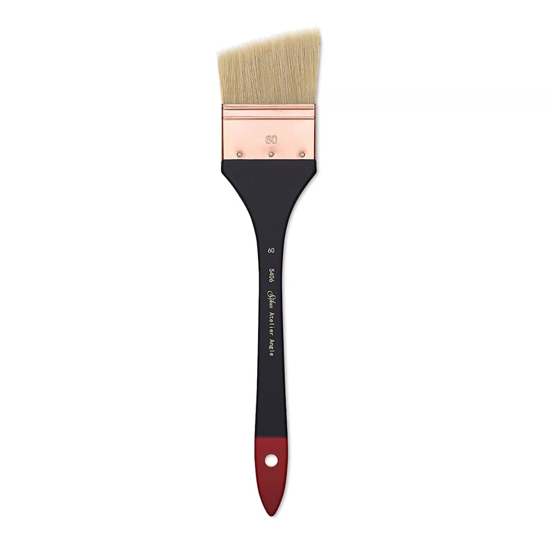 Open in modal - Silver Brush Atelier Hog Bristle Angle Mottler Brush - Size 60